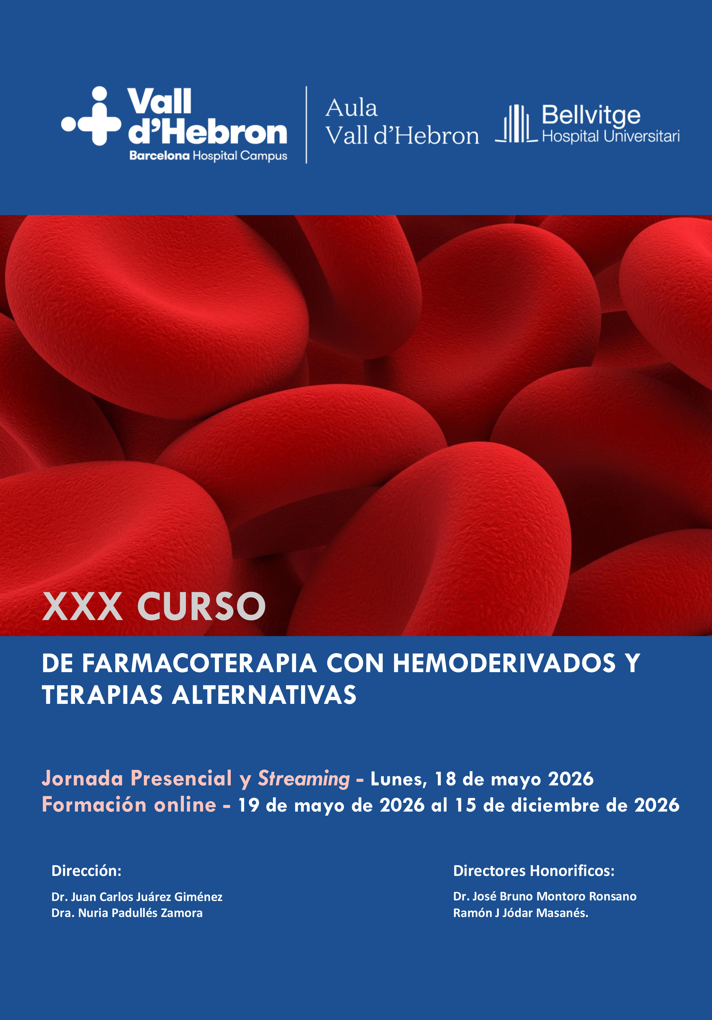 XXX Curso de Farmacoterapia y Terapias Alternativas con Hemoderivados