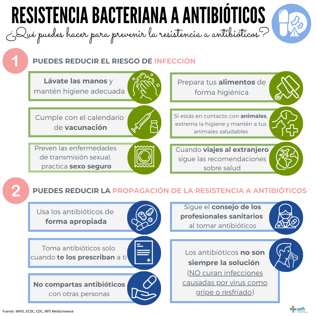 Resistencia bacteriana a antibióticos 2024