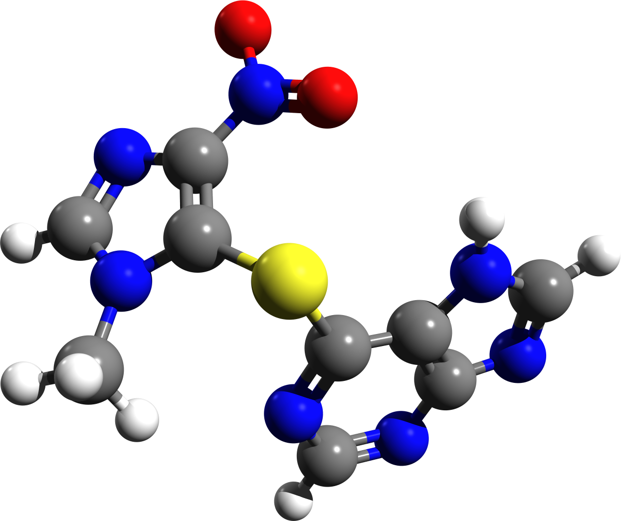 Azathioprine_3d_structure